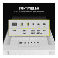 Midi Corsair iCUE 5000D RGB Airflow Window White