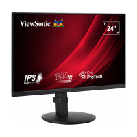 61cm/24" (1920x1080) ViewSonic VG2408A-MHD 16:9 FHD IPS 5ms 100Hz HDMI VGA DP Speaker Pivot Black