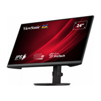 61cm/24" (1920x1080) ViewSonic VG2408A-MHD 16:9 FHD IPS 5ms 100Hz HDMI VGA DP Speaker Pivot Black