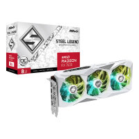 RX 7600 8GB ASRock Radeon Steel Legend OC white GDDR6 3 Fan