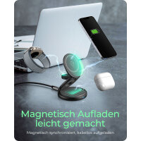 ICY BOX 3-in-1 Magnetische Ladestation Apple Watch/...