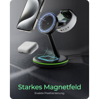 ICY BOX 3-in-1 Magnetische Ladestation Apple Watch/...