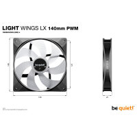 140mm be quiet! LIGHT WINGS LX PWM