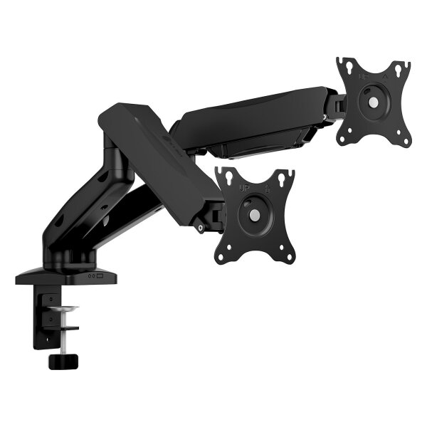 Icy Box Monitorhalterung IB-MS204-T (schwarz, fr 2 Monitore bis 32" (81cm))
