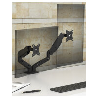 Icy Box Monitorhalterung IB-MS204-T (schwarz, fr 2 Monitore bis 32" (81cm))