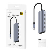 Cudy 6-IN-1 USB-C Hub with 4K HDMI