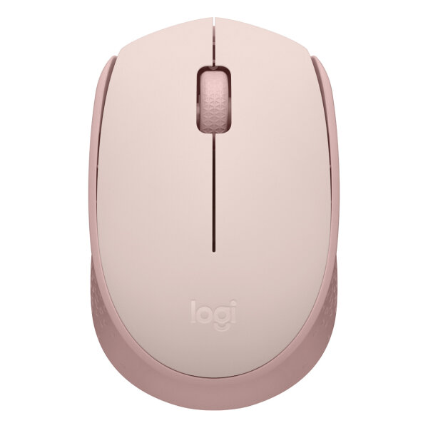 Logitech M171 Mouse right and left-handed optical 3 buttons wireless 2.4 GHz USB wireless receiver pink