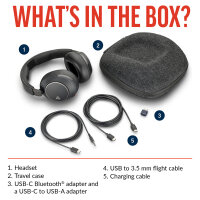 Poly Headset Voyager Surround 80 UC - kabellos/bluetooth...