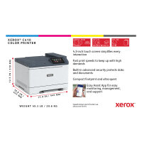 FL Xerox C410 Farblaserdrucker A4 40 S./Min. LAN Duplex