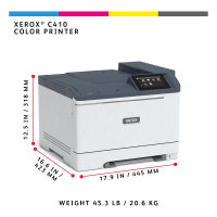 FL Xerox C410 Farblaserdrucker A4 40 S./Min. LAN Duplex
