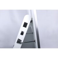ALLNET Standdisplay 43 Zoll Outdoor Kundenstopper mit Akku oh. Touch mit Laufrollen 1500Nits Android Farbe schwarz