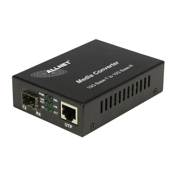 Z ALLNET Medienkonverter 10GBASE-T auf 10GBASE-SX/LX Single-/Multimode SFP+ Mini-GBIC Anschluss ALL-MC109-SFP+