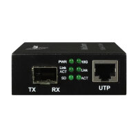 Z ALLNET Medienkonverter 10GBASE-T auf 10GBASE-SX/LX Single-/Multimode SFP+ Mini-GBIC Anschluss ALL-MC109-SFP+