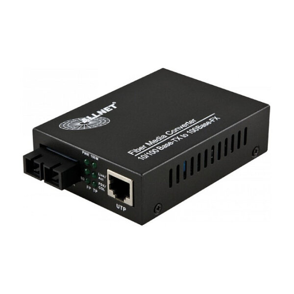 Z ALLNET Medienkonverter 10/100BASE-TX auf 100BASE-FX Singlemode SC Anschluss 20km ALL-MC106-SC-SM
