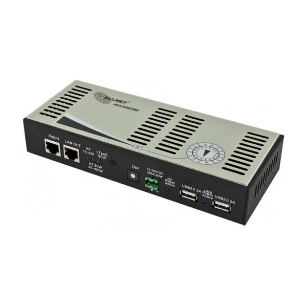 Z ALLNET PoE Splitter/Extractor LTPoE 90W 10-25V schaltbar ALL048700