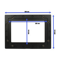 ALLNET Touch Display Tablet 10 Zoll zbh. Blende für Einbaurahmen schwarz breit