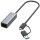 ALLNET USB 3.0 Typ-C&A Ethernet Adapter 2.5 Multi-Gigabit LAN ALL-NC-2.5G-USBC/A *ALLTRAVEL*