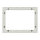 ALLNET Touch Display Tablet 15 Zoll zbh. Blende für Einbaurahmen, weiß schmal