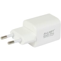 Z ALLNET Ersatznetzteil QC USB-C PD GaN Netzteil Power Supply 33 Watt 1x USB Typ-A QC 1x USB Typ-C**EU PLUG**