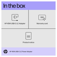 N HP 45W USB-C LC Power Adapter (EN)