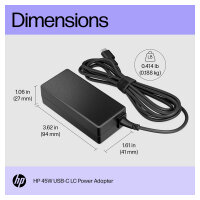 N HP 45W USB-C LC Power Adapter (EN)
