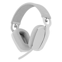Logitech Zone Vibe 100 Headset full size Bluetooth wireless off-white