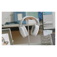 Logitech Zone Vibe 100 Headset full size Bluetooth wireless off-white