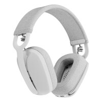 Logitech Zone Vibe 100 Headset full size Bluetooth wireless off-white