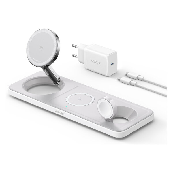 Anker MagGo Magnetic Charger 15W wireless PowerIQ Pad white
