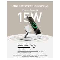 Anker MagGo Magnetic Charger 15W wireless PowerIQ Pad white