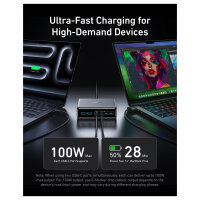 Anker Prime Charger 200W Desktop GaN 4 x USB-C 2 x USB-A black