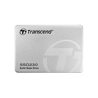 TRANSCEND SSD230S 256GB SSD 3D 6,4cm 2.5 Zoll SATA III 6Gb/s TLC aluminium case ohne Rahmen