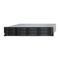 QNAP TL-R1200S-RP 12-bay 2U rackmount SATA JBOD expansion unit redundant PSU