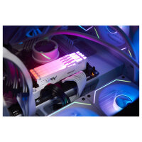 KINGSTON 64GB 6400MT/s DDR5 CL32 DIMM Kit of 2 FURY Beast White RGB EXPO