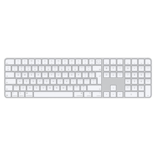 APPLE Magic Keyboard with Touch ID and Numeric Keypad for Mac models with Apple silicon - International English - White Keys