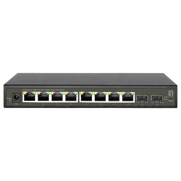 Switch 8x GE GES-2110 2xGSFP Hilbert