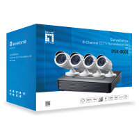 CCTV 8-Kanal Fix Out H.264 IR 4xCam inkl.