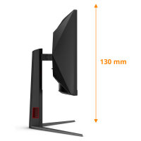 86,4cm/34" (3440x1440) AOC CU34G4Z 21:9 WQHD Fast VA 1ms 240Hz HDMI DisplayPort USB VESA HDR Curved Black