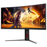 86,4cm/34" (3440x1440) AOC CU34G4Z 21:9 WQHD Fast VA 1ms 240Hz HDMI DisplayPort USB VESA HDR Curved Black