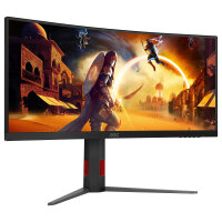 86,4cm/34" (3440x1440) AOC CU34G4Z 21:9 WQHD Fast VA 1ms 240Hz HDMI DisplayPort USB VESA HDR Curved Black