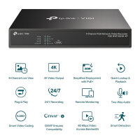 TP-Link Omada IPCam VIGI NVR1004H-4P Channel PoE Video