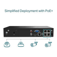 TP-Link Omada IPCam VIGI NVR1004H-4P Channel PoE Video