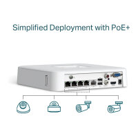TP-Link Omada IPCam VIGI NVR1104H-4P Channel PoE Network