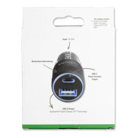 4smarts Kfz-Ladegert Rapid+ mit Quick Charge und PD 27W schw.
