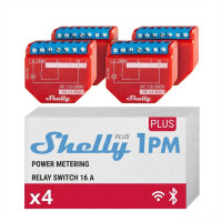 Shelly Relais "1PM Gen4 4er Pack" max 16A 1...