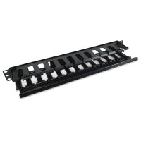 Equip 19" Kabelmanagement Panel abnehmbare Heckplatte sw