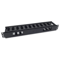 Equip 19" Kabelmanagement Panel abnehmbare Heckplatte sw