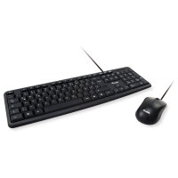 Equip Kabelgebundene Kombi Keyboard+Mouse. schwarz. spanisch