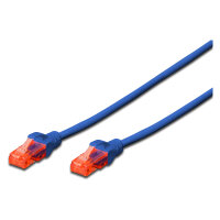 DIGITUS CAT 6 U/UTP Patchkabel - LSZH, 0,25m, blau