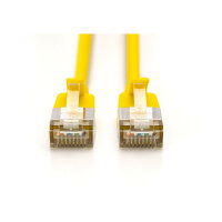 DIGITUS Patchkabel CAT 6A F/FTP Slim 1,00m gelb